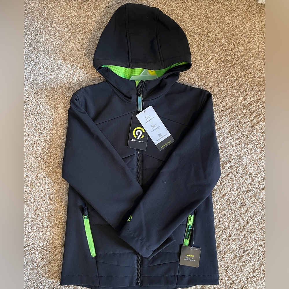 Champion Youth Zip Up Hoodie - Water+Wind Resistant w/ tags.